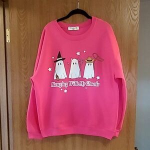 Wound Up Pink 'Hanging With My Ghouls' Sweatshirt
